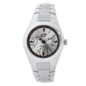 Chronotech Silver Stainless Steel Dress Men's Watch